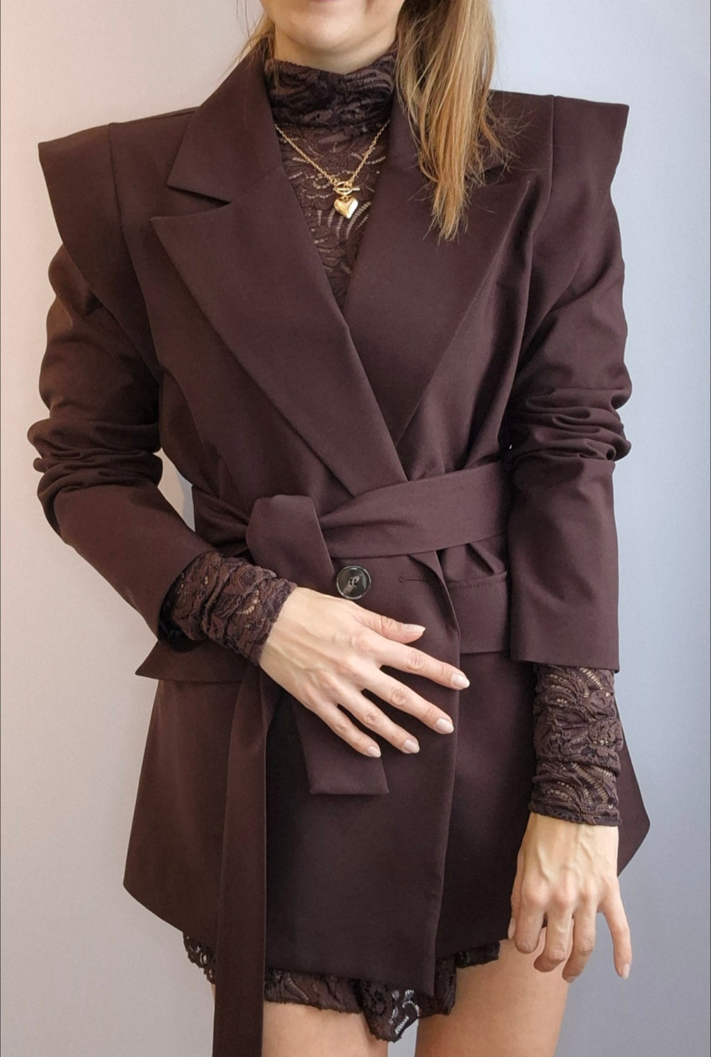 Oversize Blazer- Velvet Braun