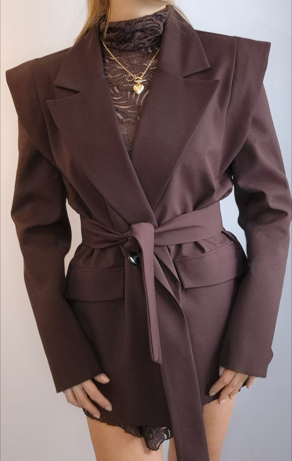 Oversize Blazer- Velvet Braun