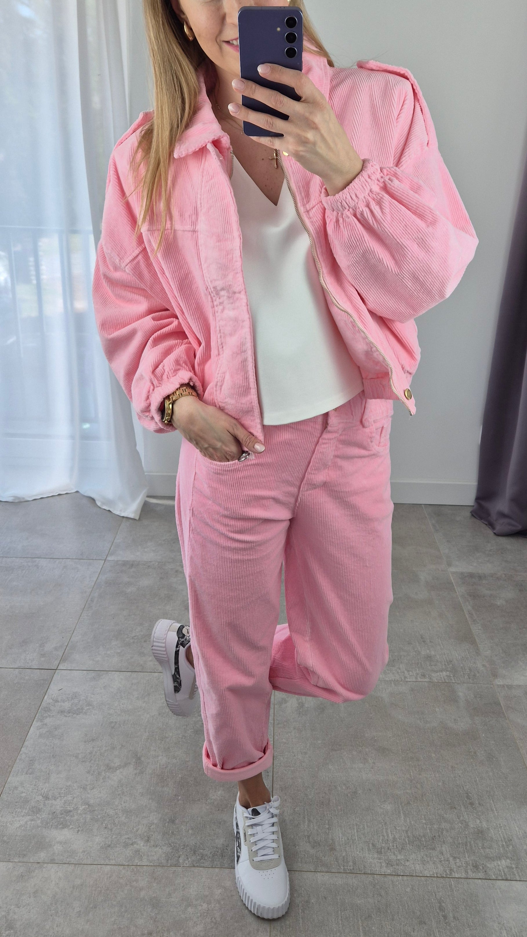Kordhose Pink