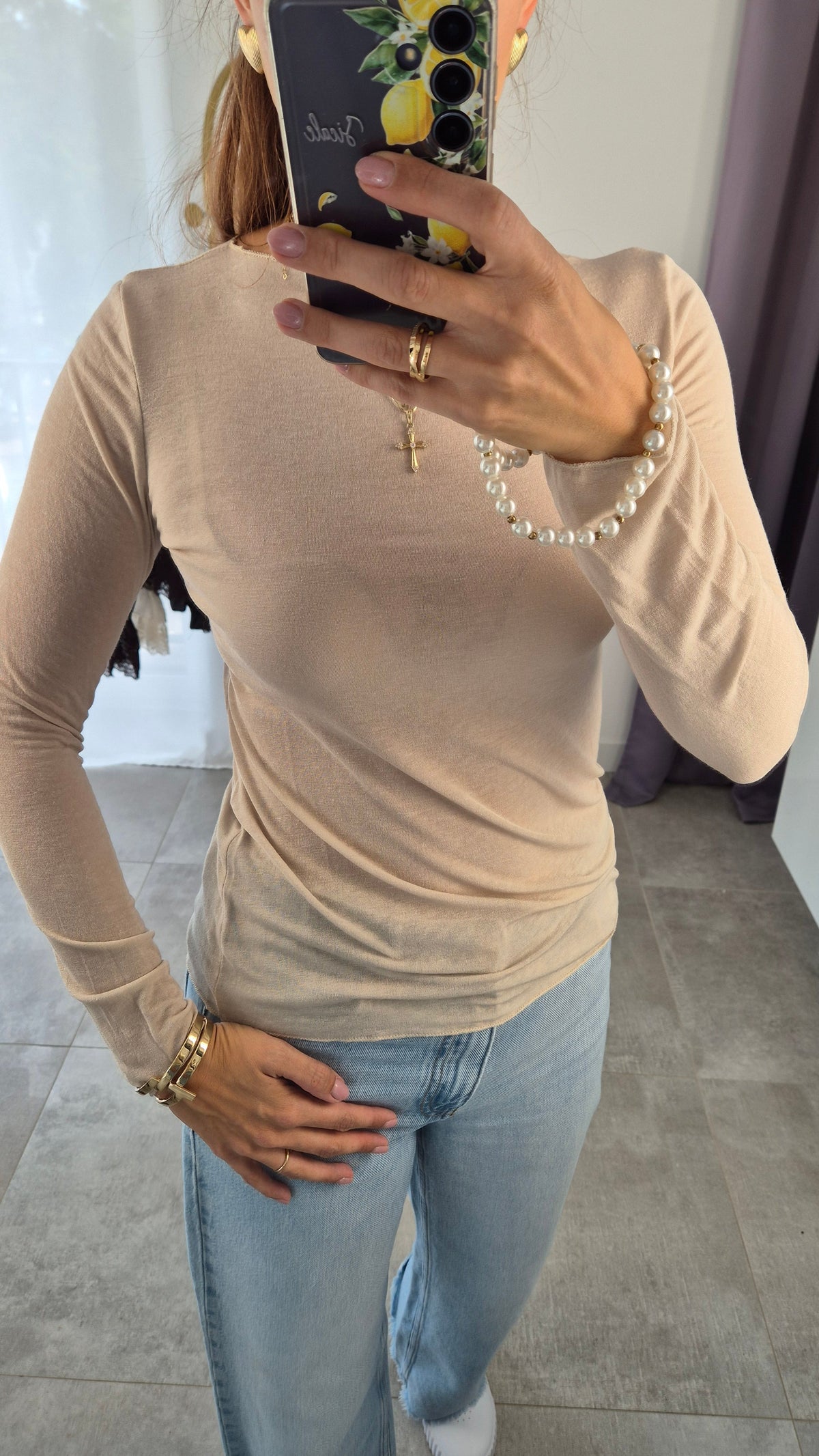Longsleeve Beige