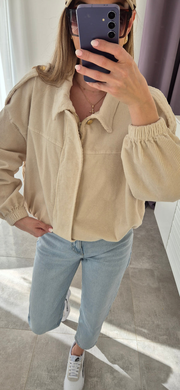 Bomberjacke Hellbeige