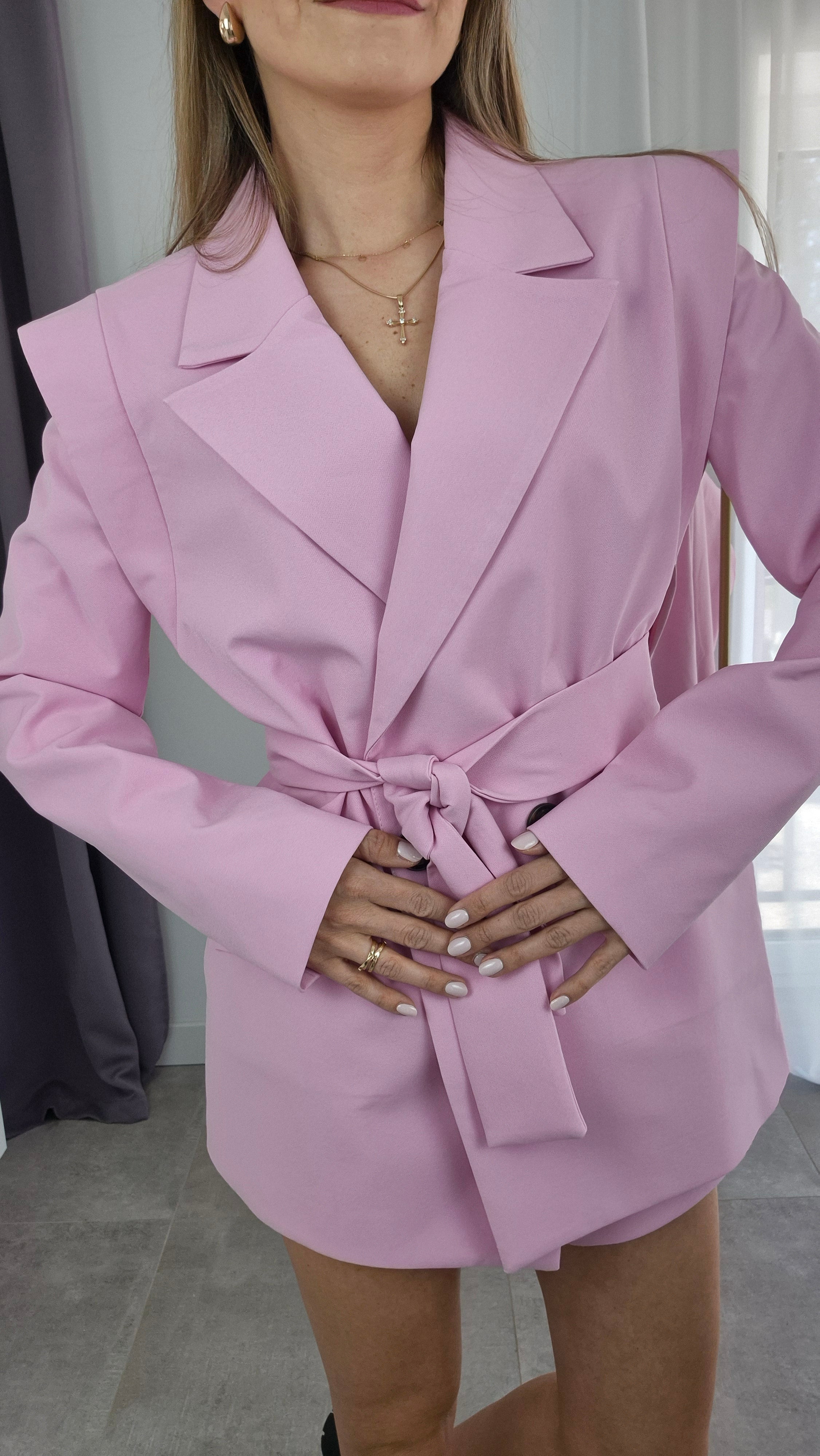 Blazer Velvet rosa
