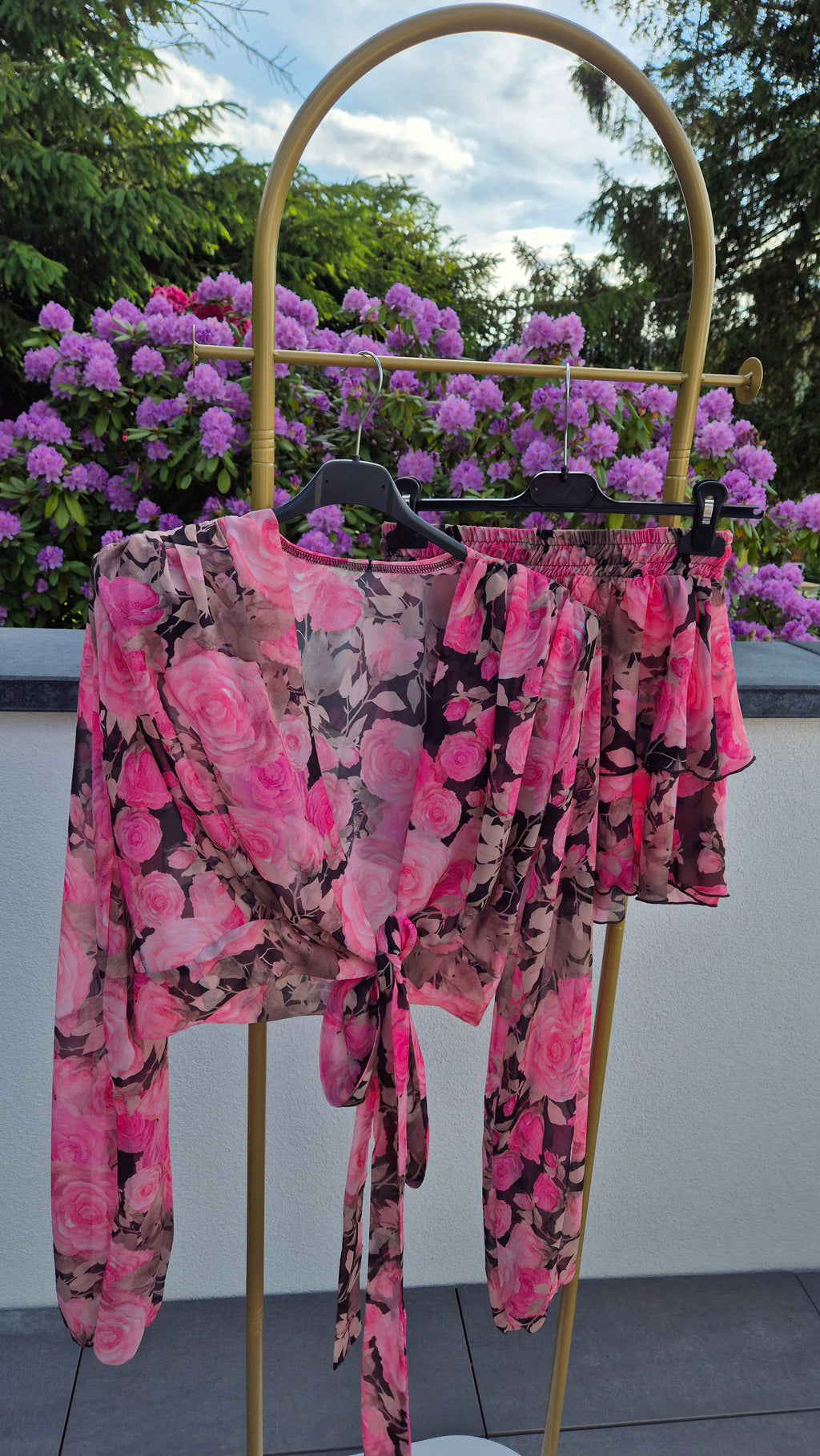 Viskose 2-Teiler-Set Flower