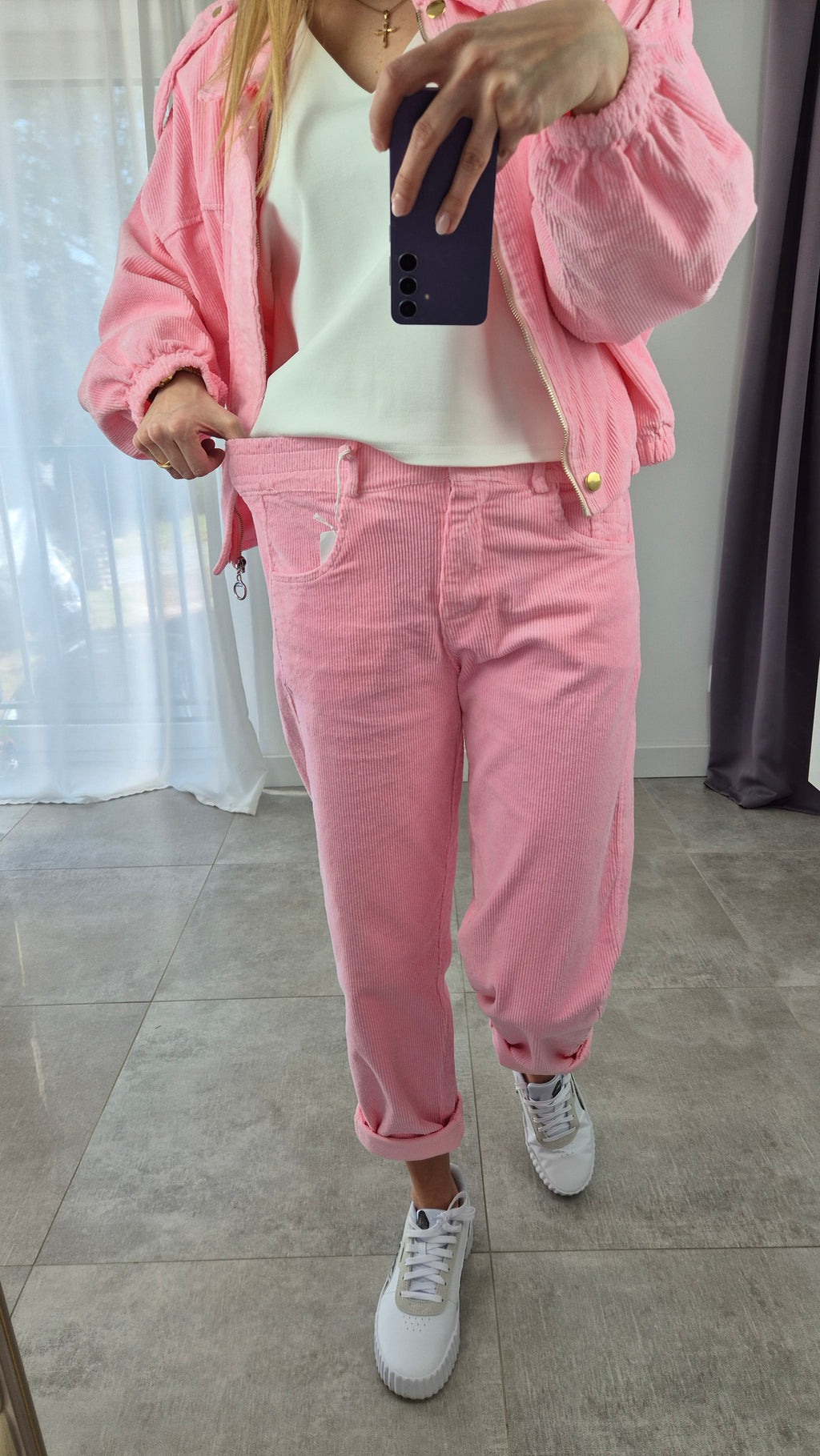 Kordhose Pink