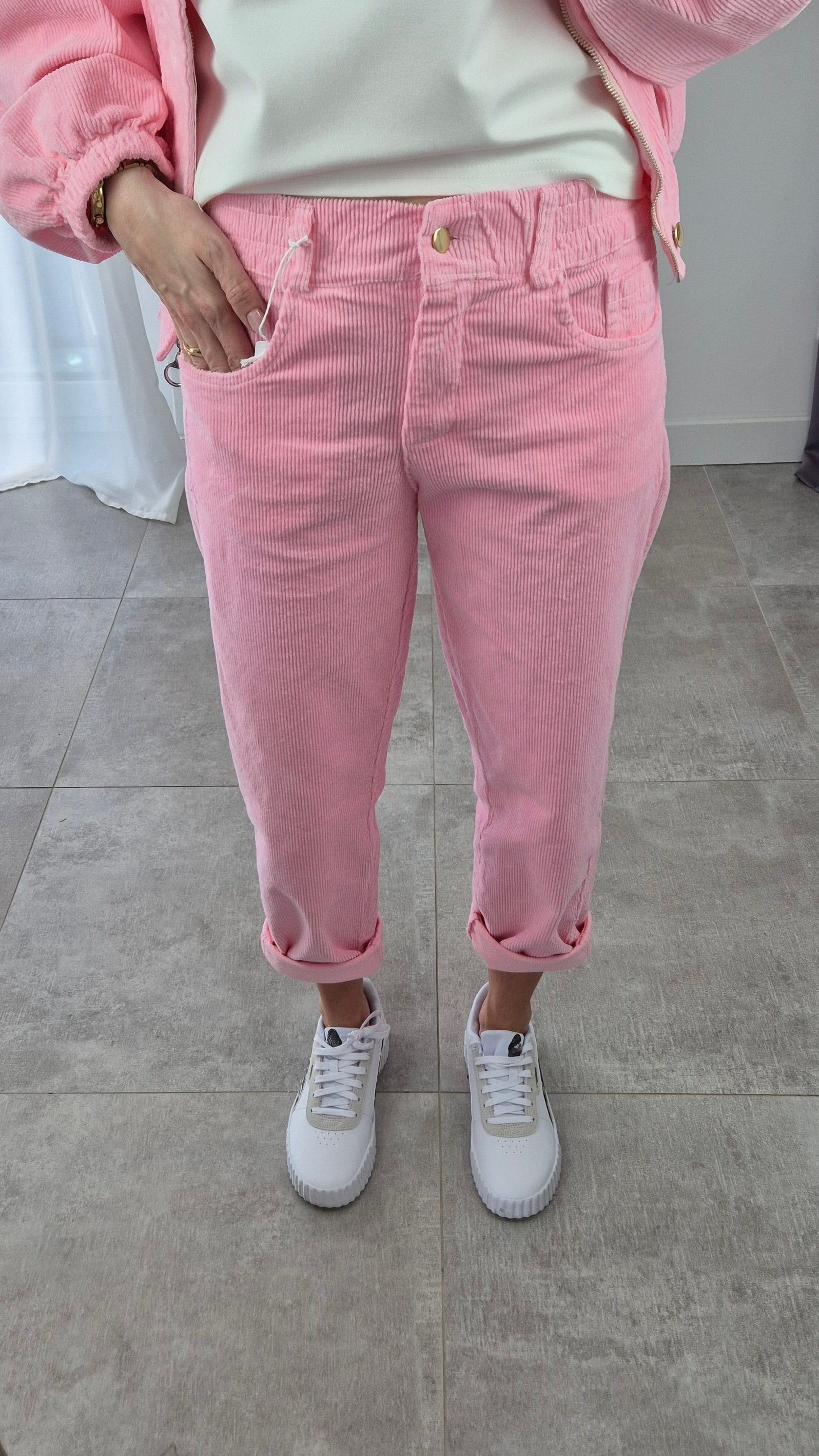 Kordhose Pink