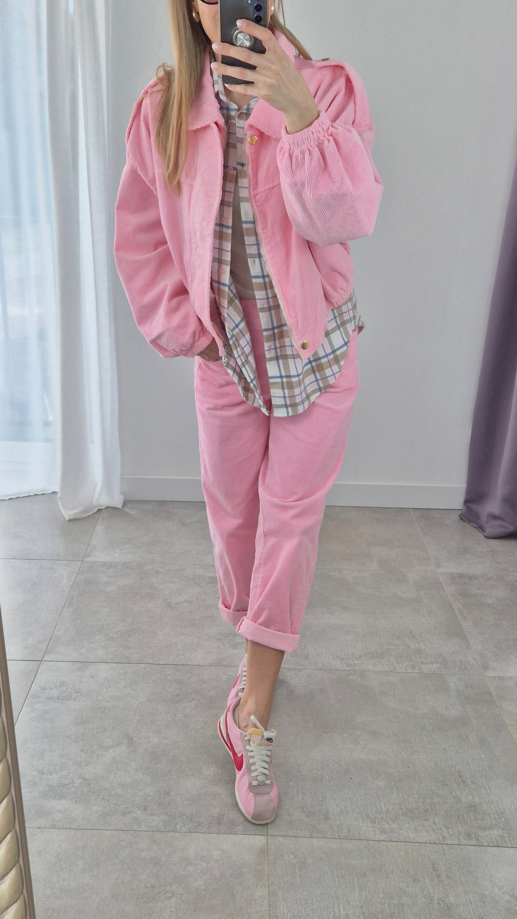 Kordhose Pink