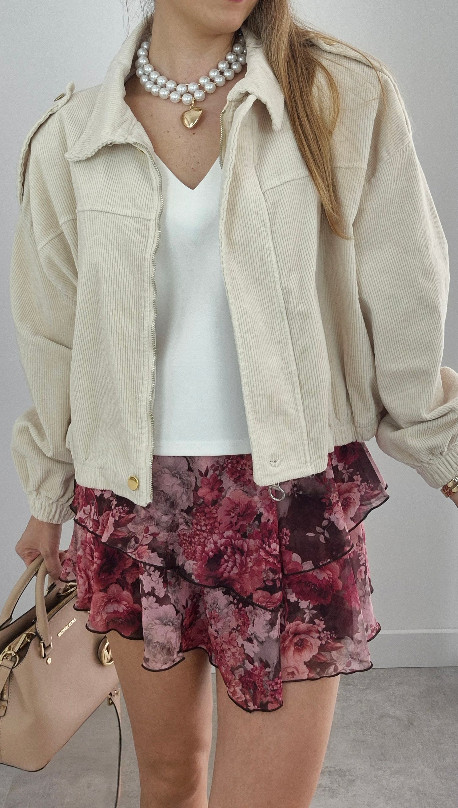 Bomberjacke Hellbeige