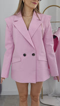 Blazer Velvet rosa