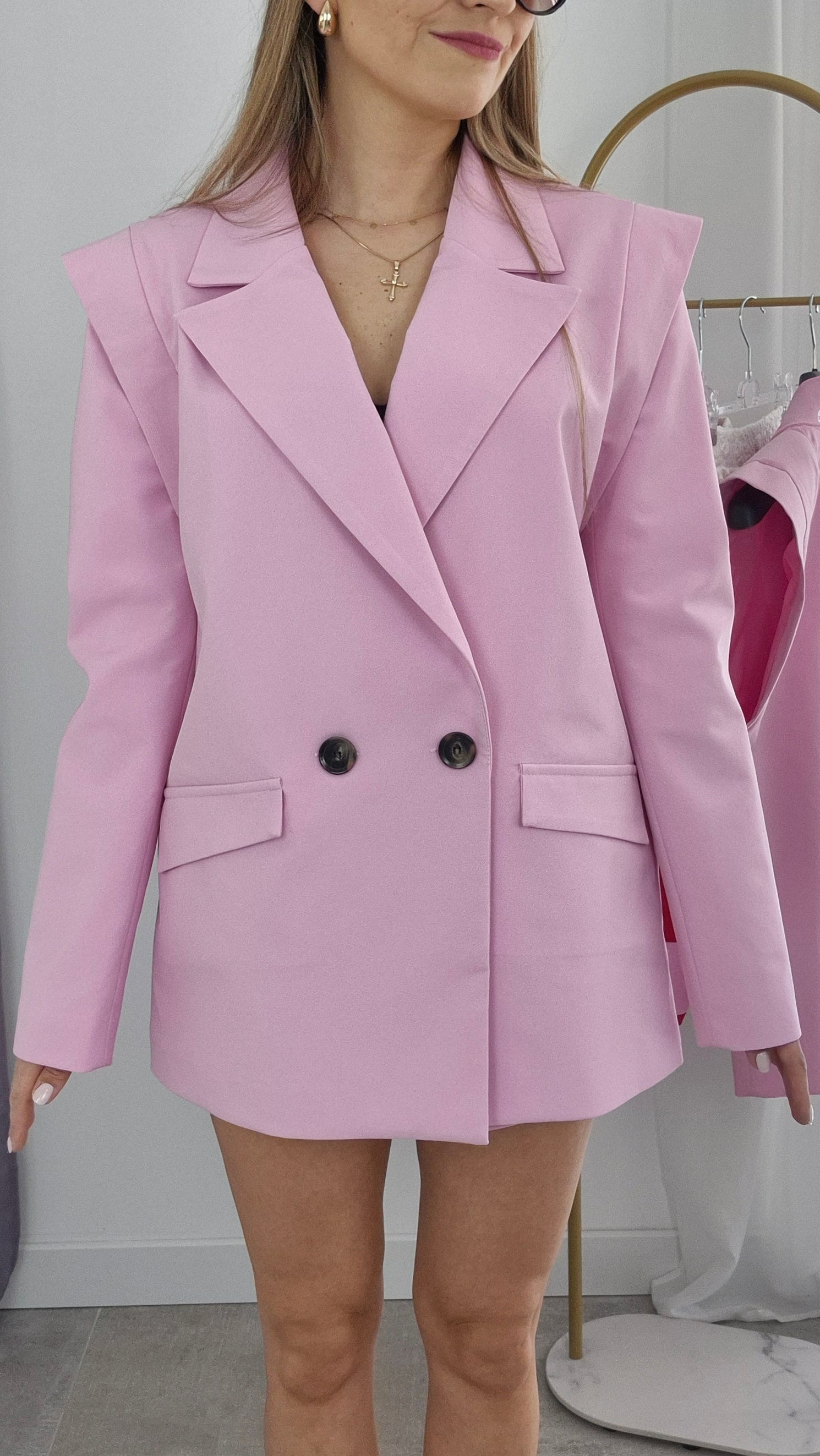 Blazer Velvet rosa