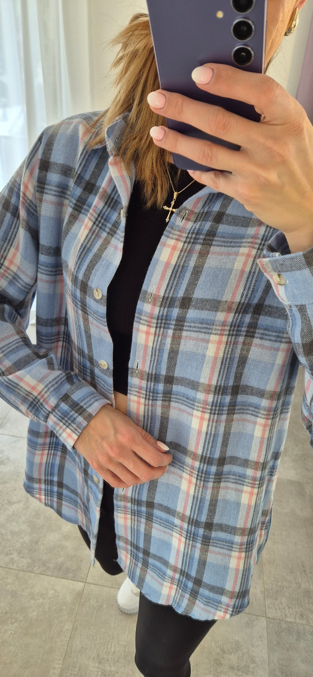 Karohemd Blau