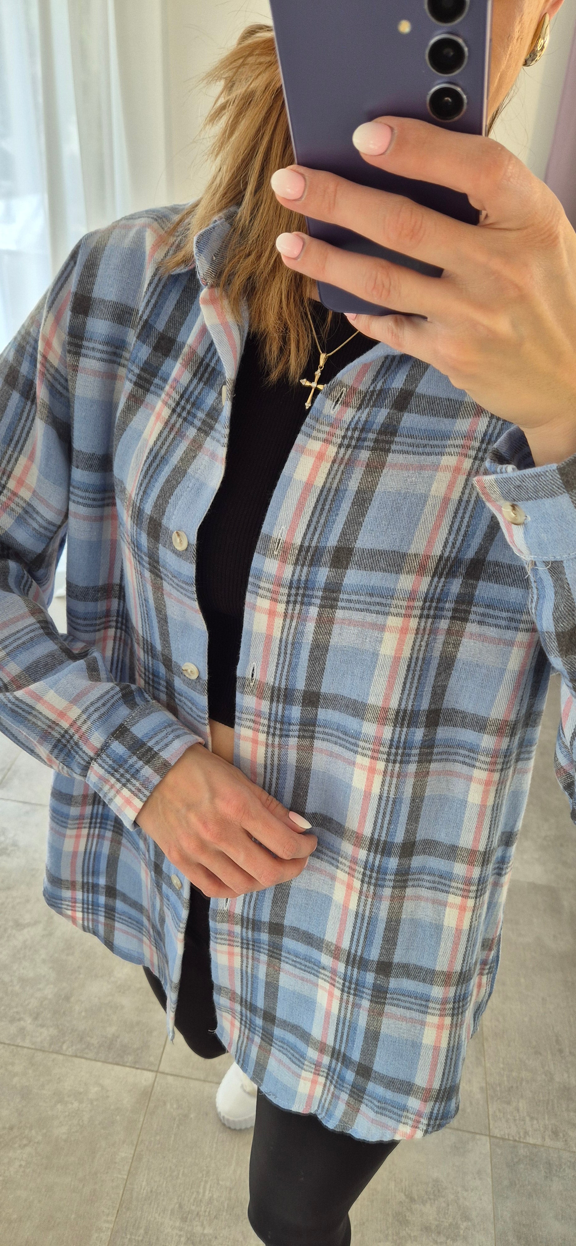 Karohemd Blau