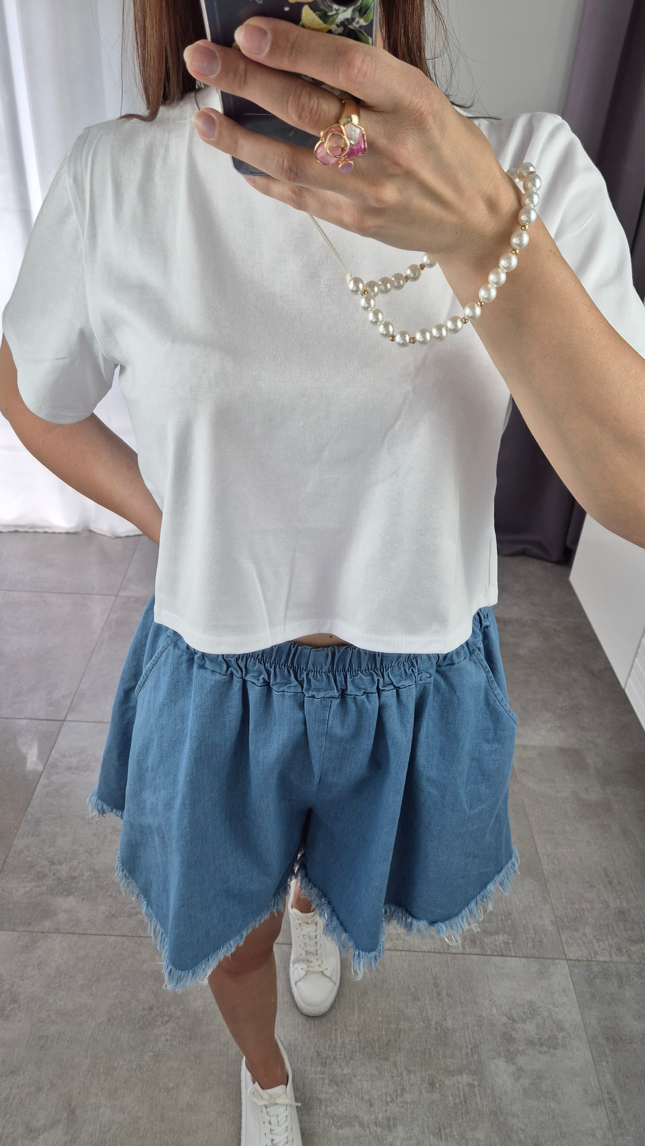 Basic T-Shirt Summer - Weiß