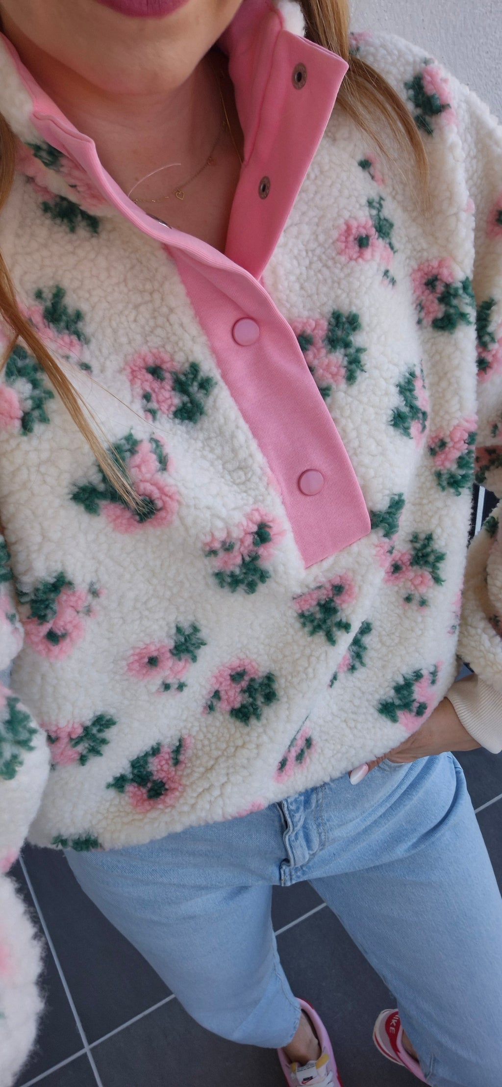 Sweatjacke Blumen