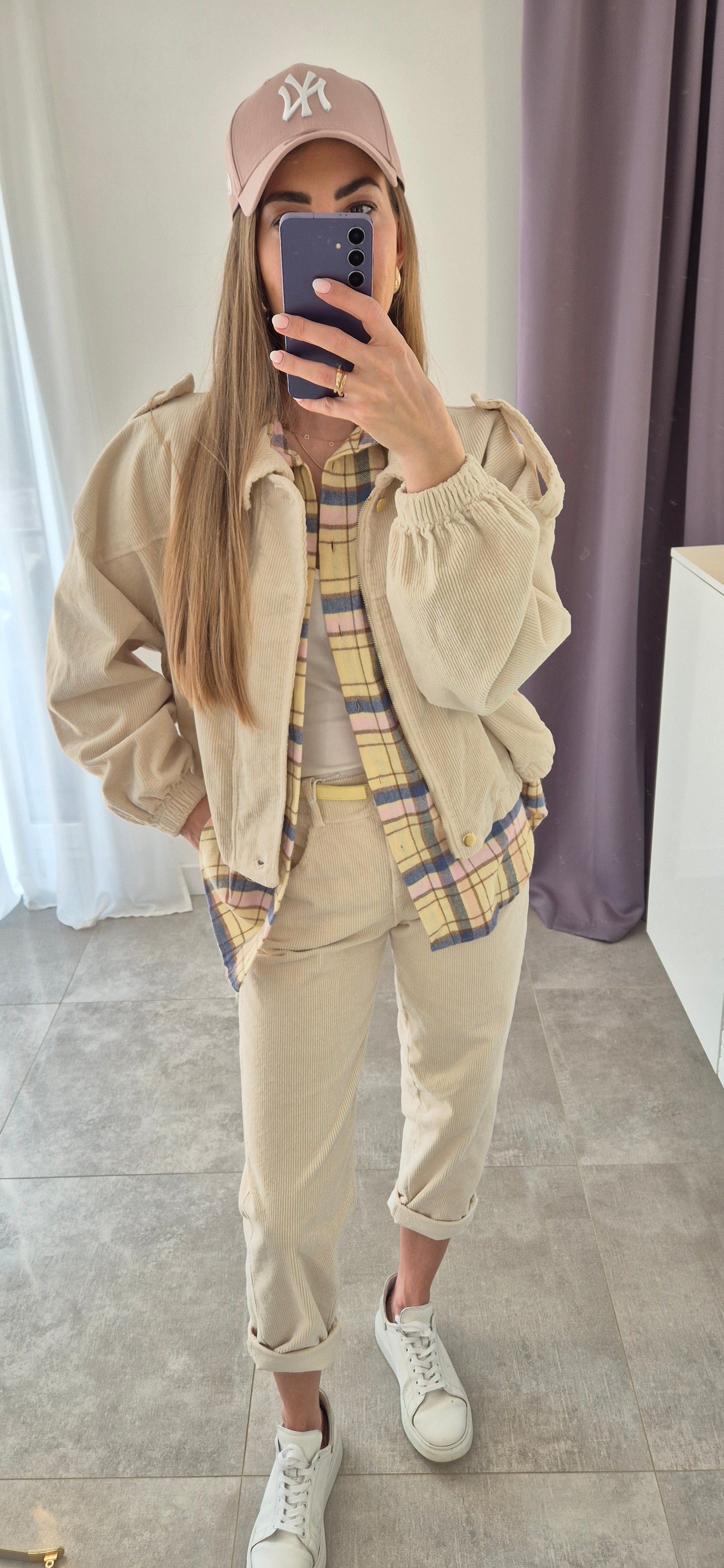 Bomberjacke Hellbeige