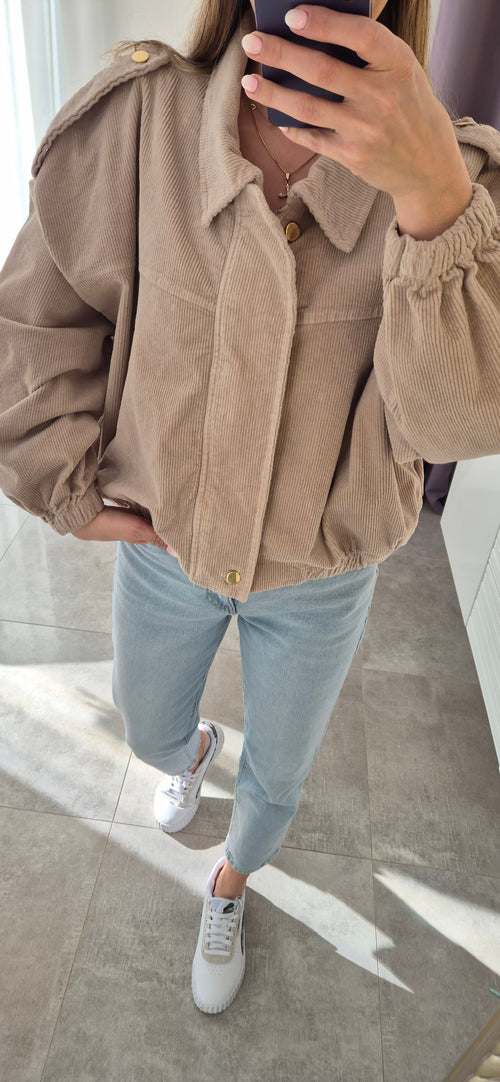 Bomberjacke Beige