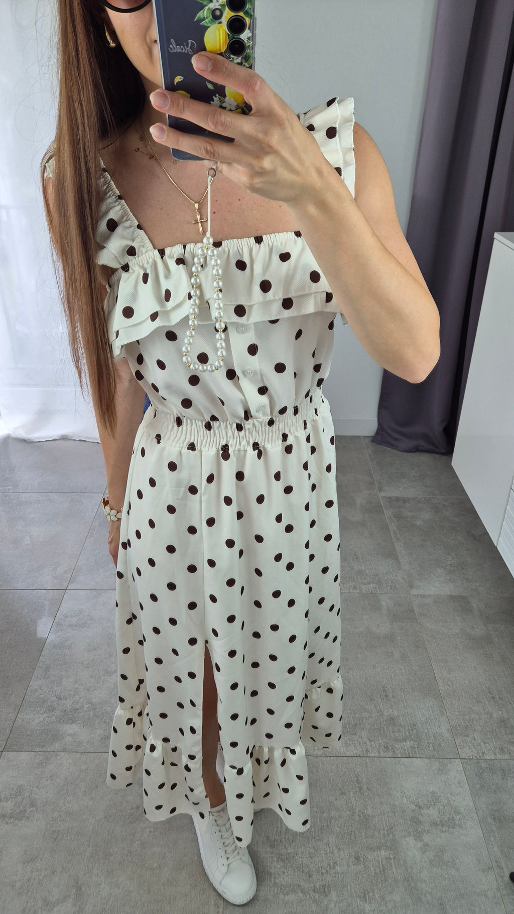 Midi-Maxikleid Bella Polka-Dot