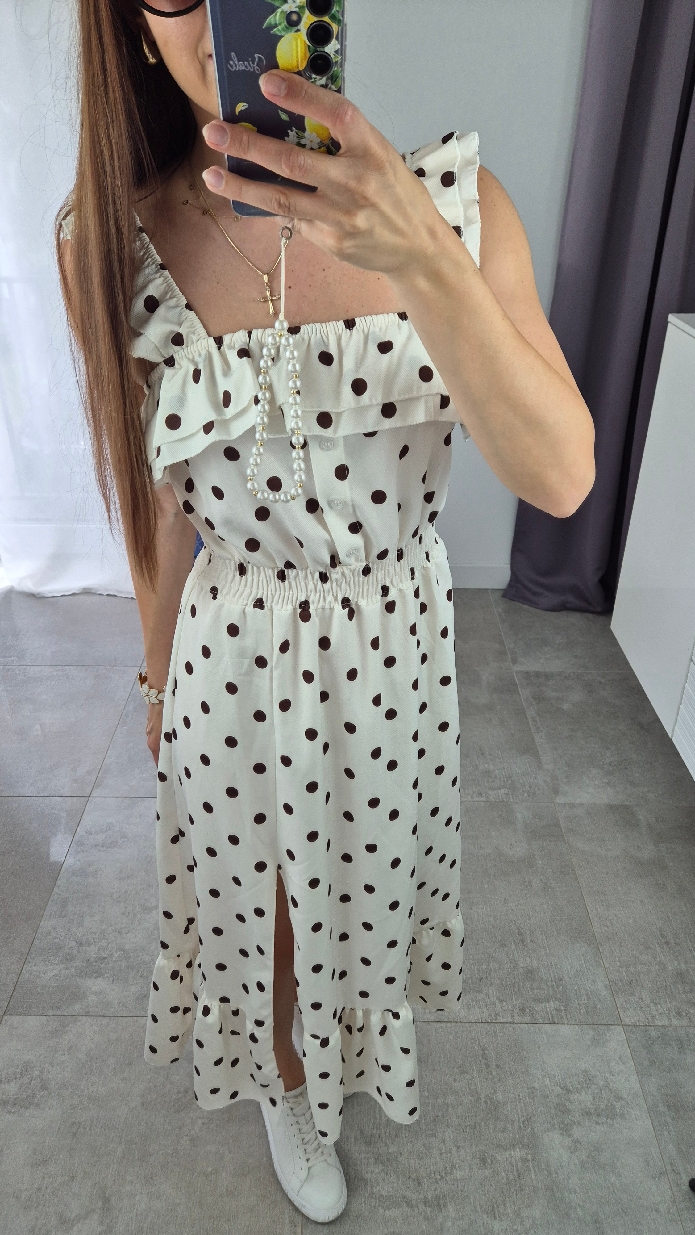 Midi-Maxikleid Bella Polka-Dot