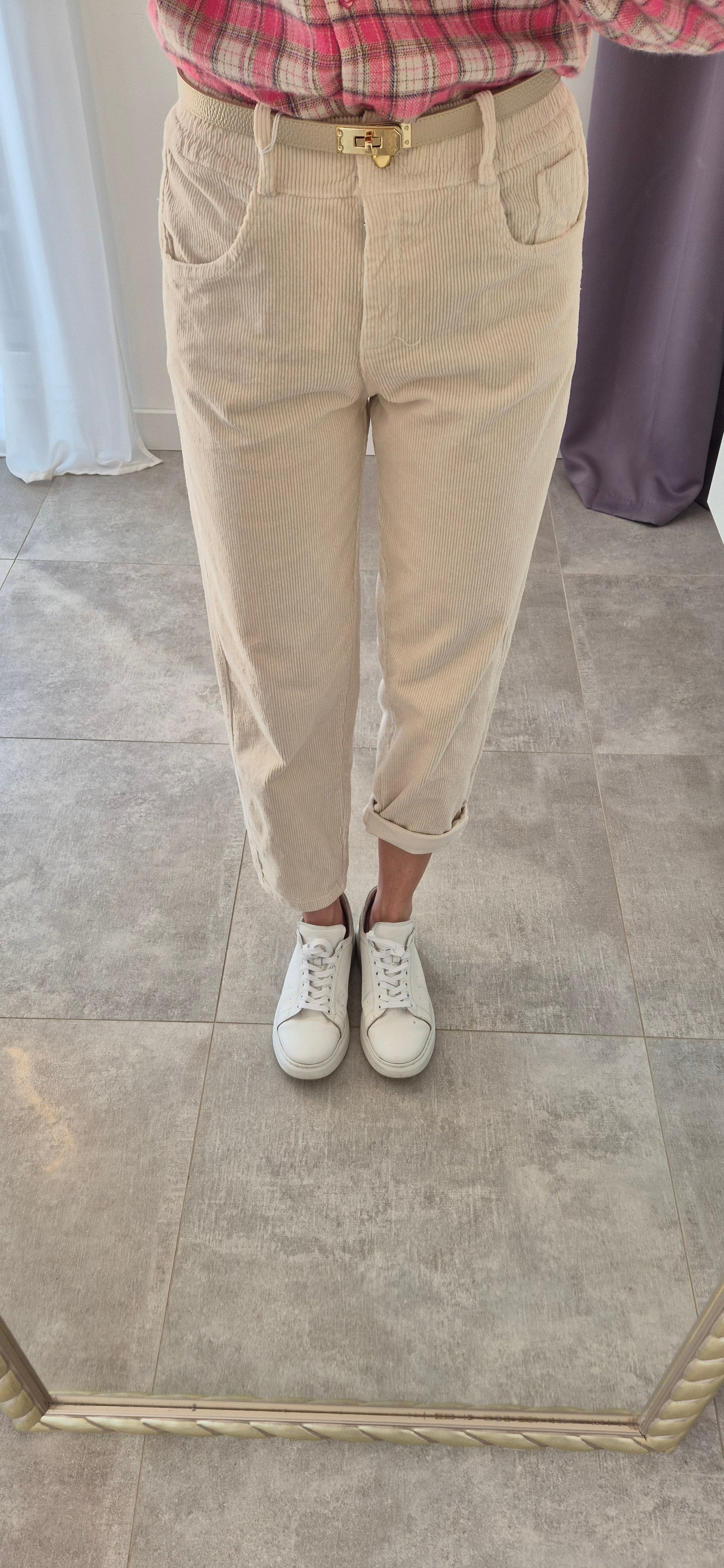 Kordhose hellbeige