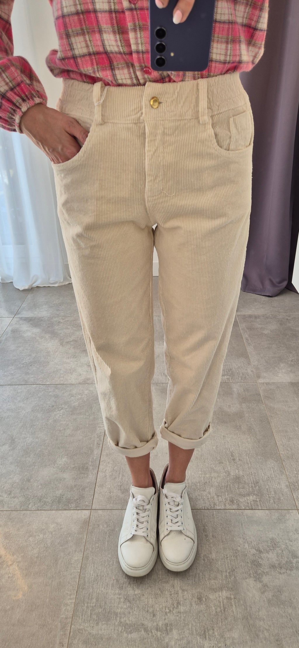 Kordhose hellbeige