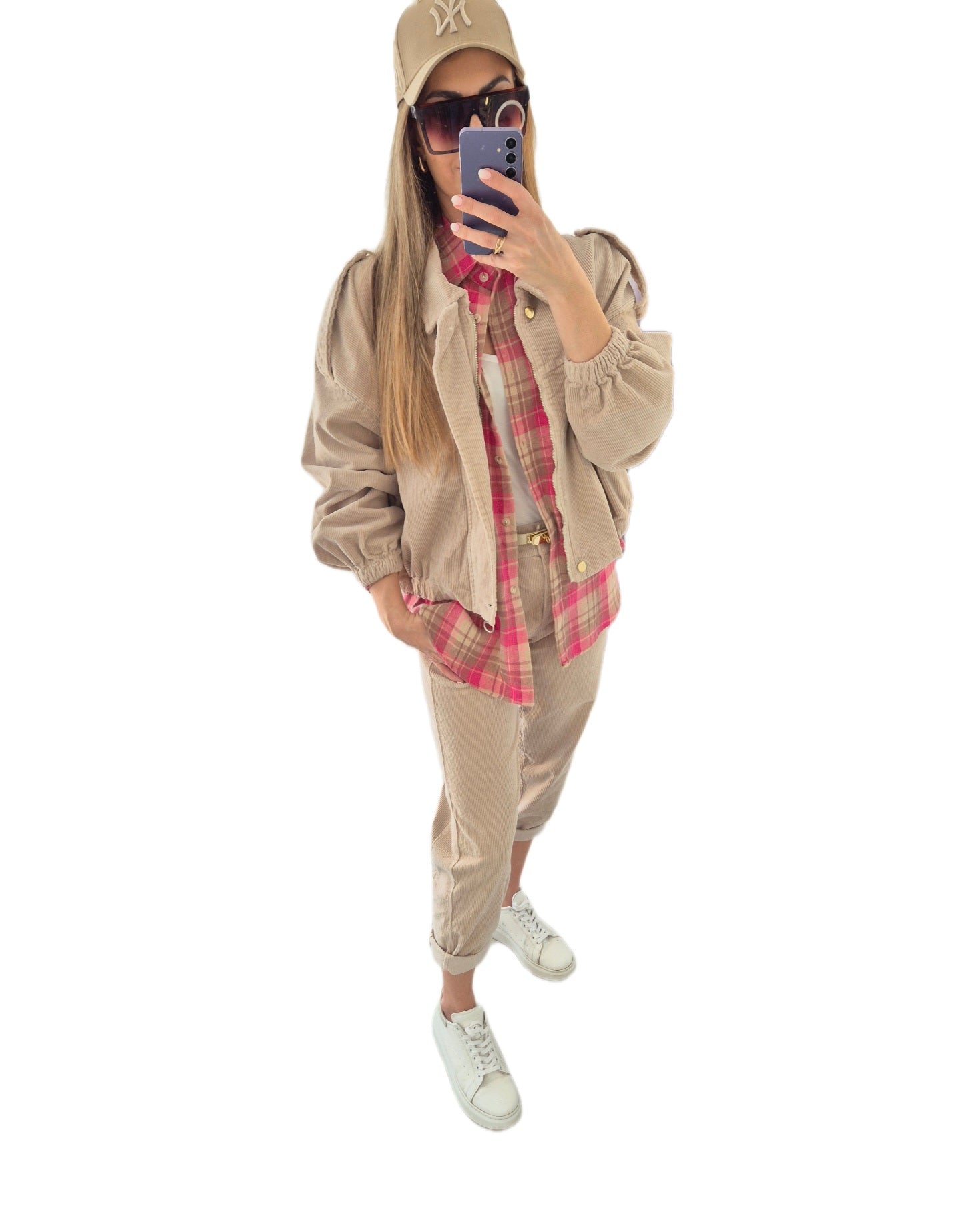 Bomberjacke Beige