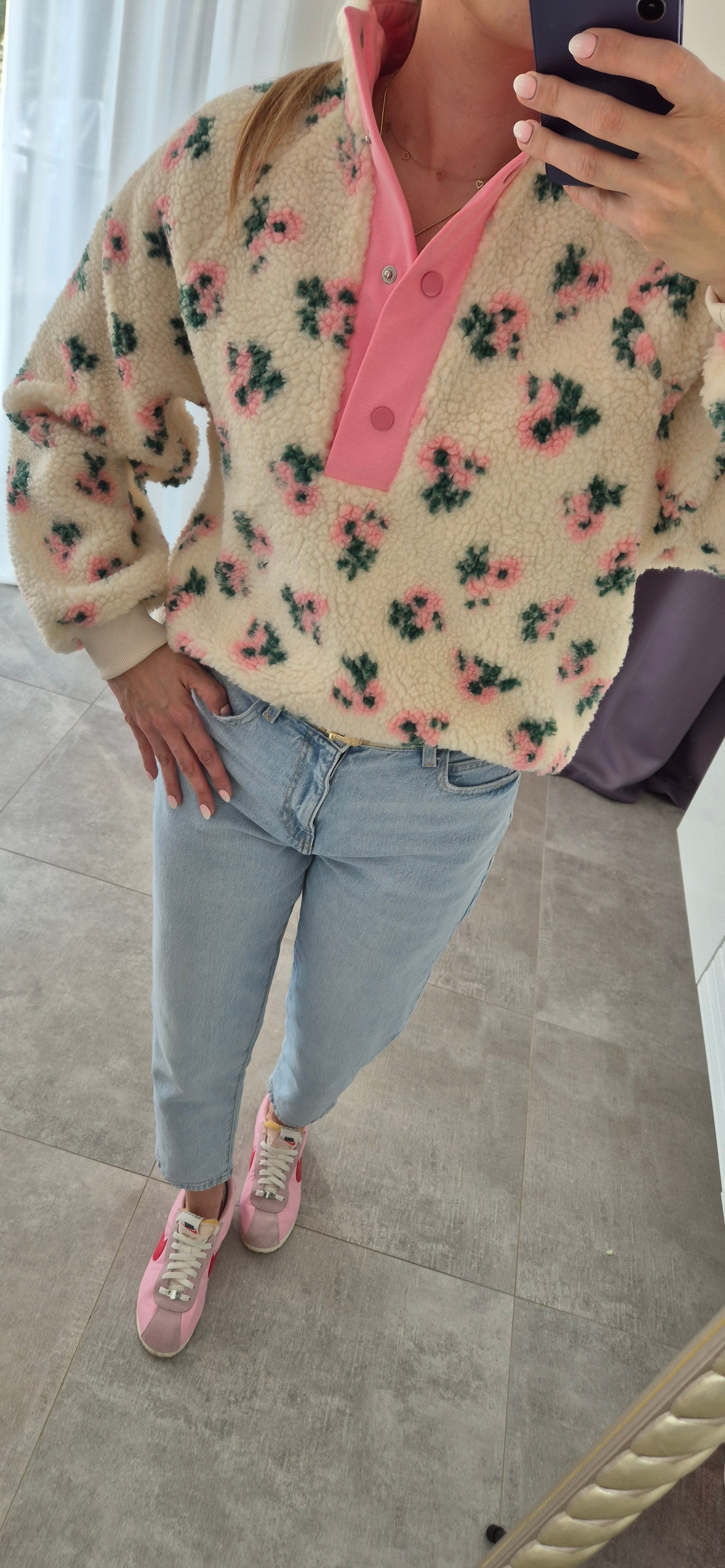 Sweatjacke Blumen