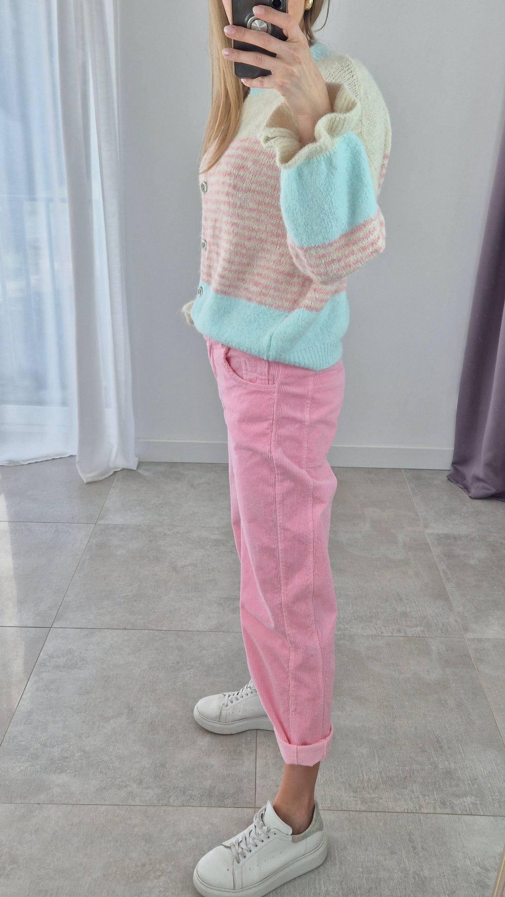 Kordhose Pink